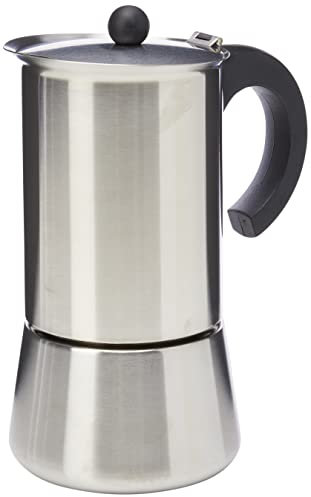 Ibili - Cafetière à Expresso Indubasic, 12 Tasses, 500 ml, Acier Inoxydable, Compatible avec les Plaques à Induction