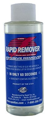 Rapid Remover Adhesive Decal Remover for Vinyl Wraps Autos Boats Signs Graphics Stickers (4 oz.)