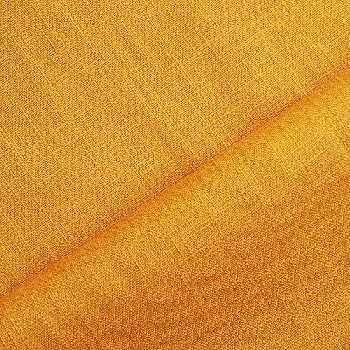Holmar - Leinen Stoff Meterware - 100% Leinen - vorgewaschen (ocker)