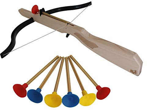 KS Stephan Armbrust @ -1, einzeln + 6 Pfeile, Holz, Beidh??ndig, Armbrust-Zielspiel