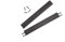andiamo Kantenleiste zur Kunststofffliese Bodenfliese Gartenfliese Länge: 38 cm, Set: 2 Kantenleisten, schwarz