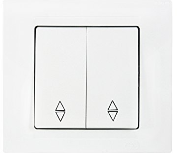 Gunsan Moderna Doppelwechselschalter 2-Wege Schalter Unterputz Weiss