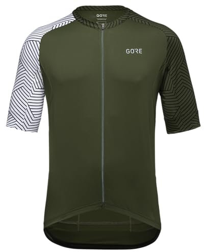 GORE WEAR Herren C5 Trikot T-Shirt, Utility Green/White, XL EU