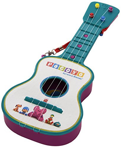 Reig Pocoyo 4-Saiten Gitarre,Blau/Rosa Sortiert