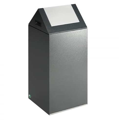 VAR Wertstoffsammler WSG 55S selbstlöschend antik-silber; Deckel: silber