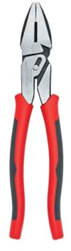 Crescent 9 Lineman's Compound Action Dual Material Pliers - CCA20509, Red