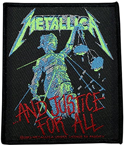 METALLICA Aufnäher AND JUSTICE FOR ALL Patch gewebt 8,5 x 10 cm
