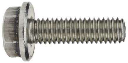 Reidl Sechskantschrauben mit Flansch 8 x 50 mm DIN 6921 A2 blank 10 Stück