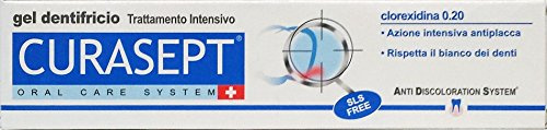 12 x CURASEPT Dentifricio Clorexidina Gel 0,20% 75 Ml