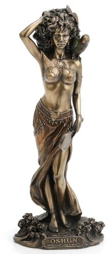 Veronese Design Bronzierte Oshun Göttin der Liebe, Ehe und Mutterschaft Statue