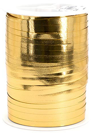 Star Geschenkband Ringelband Polyband 5mm x 250m Metallic Farbe: Gold