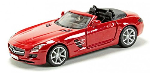 Mercedes R197 SLS AMG Raodster rot Modellauto 30241 Bburago 1:43