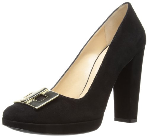 Charles Jourdan Viva 1, Peep-Toe femme - Noir - noir 4 UK, 37 EU