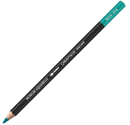 Caran d'Ache Museum Aquarelle Pencil, Beryl Green (3510.214)