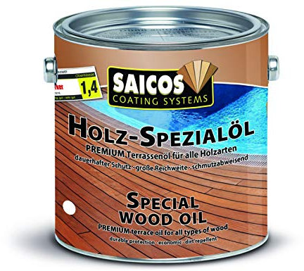 Saicos Colour GmbH 500 0118 Holzspezialöl, Teak, 2.5 l (1er Pack)