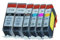 6 Druckerpatronen Tinte für Canon Pixma IP3600 IP4600 MP560 MX860 IP4600 ersetzen PGI520 und CLI521