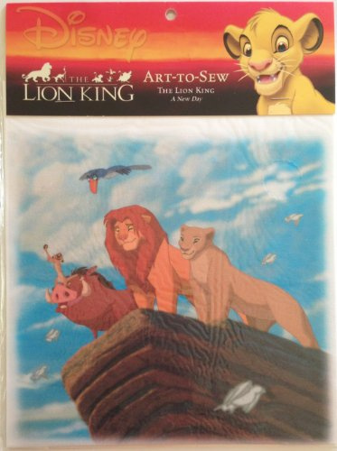 Disney Art-to-Sew Baumwollstoff, quadratisch, 20,3 cm, zum Basteln und Quilten (Der König der Löwen A New Day)