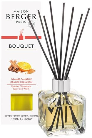 Parfum Berger 6002 Bouquet Parfum Cube Orange de Cannelle Transparent