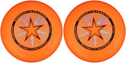 Discraft 175 g Ultra Star Sportscheibe – 2 Stück (orange & orange)
