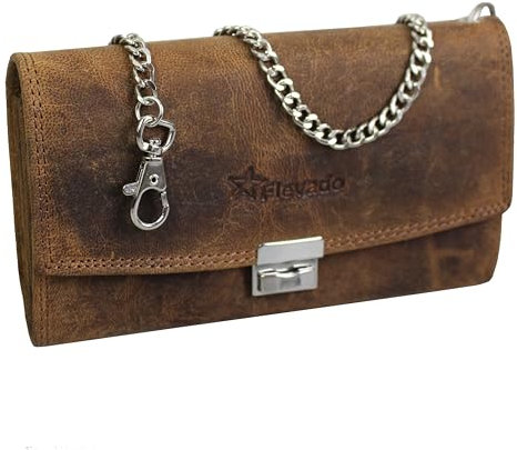 flevado Profi Gastronomie Wild Tribes Only Leder Stufen Kellner Geldbörse Bedienungsgeldbörse Voll Lederausstattung German Design Stufenfächer