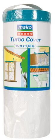 mako Turbo Cover-Gewebe-Klebeband und Abdeckfolie, ca. 1,4m x 15m