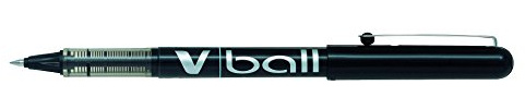 Pilot VBall VB 5 Metal Tip Black (Pack of 3