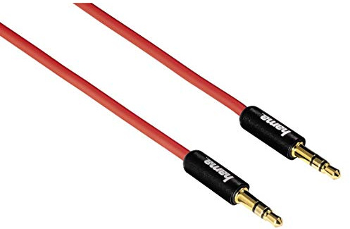 Hama Audiokabel Super Soft 3,5mm Klinke Stecker auf Stecker, 1m