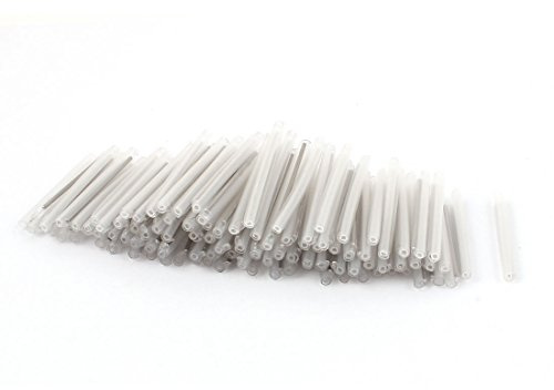 sourcing map 400 Pcs Protective Sleeve Fiber Optic Splicing Tube Heat Shrinkable Pipe 4cm Long