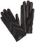 isotoner Damen Spandex Shortie Touchscreen Handschuhe, Schwarz – ohne Smartdri, Small-Medium