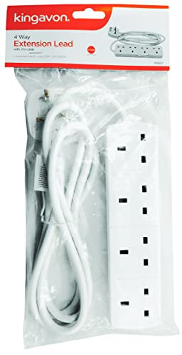 Kingavon - 4-Way Extension Lead with 2m Cable