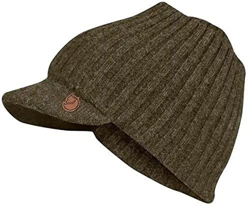 Fjällräven Singi Balaclava Cap - Strickmütze mit Gesichtsschutz, Dark Olive