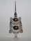 Jingle Bells Lauscha Christbaumspitze Silber 4 Glocken 30cm hoch Lauschaer Handarbeit