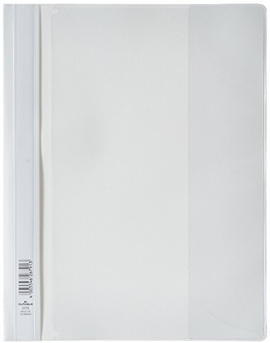 Durable Angebotshefter Duraplus mit Sichttasche für A4, weiß, 25er Packung, 257902