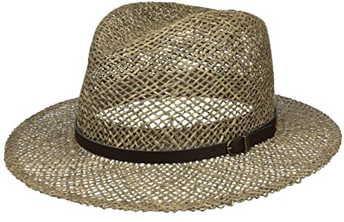 Lipodo Farmer Straw Traveller Hat Leather Band Made in Italy Men Summer