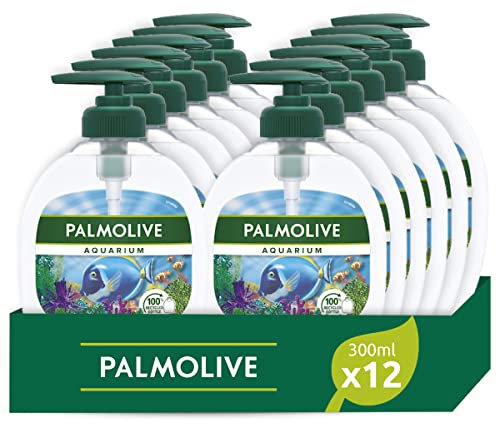 Palmolive Sapone Liquido Aquarium Erogatore, Pacco da 12 x 300 ml, Totale: 3600 ml
