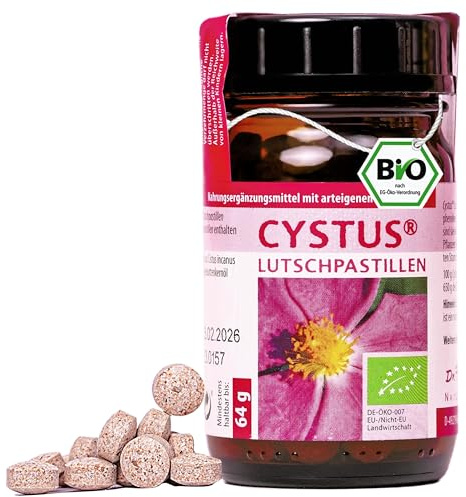 Dr. Pandalis - Cystus 052 Bio Halspastillen - 1x 132 Zistrose Lutschtabletten - Cistus Lutschtabletten in Premium BIO-Qualität - Das Original aus der Apotheke - Cistus nach althergebrachter Weise