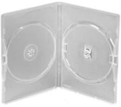 25 Custodie Doppie Trasparenti Amaray Per Dvd/CD/Blu-Ray