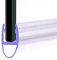 VeeBath SEAL001-P Essentials A Type Shower Screen Door Seal-4-6mm Glass Up to 7mm Gap, Clear