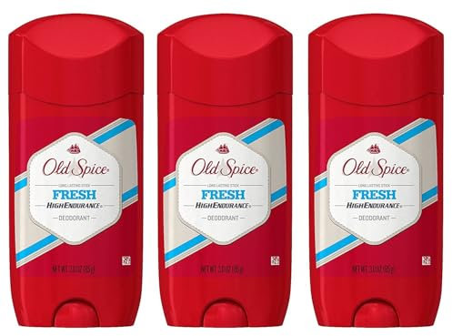 Old Spice Aluminium Freies Deodorant für Männer, Frische Long Lasting Stick Robust Grünen Scent, hohe Belastbarkeit, 3 Oz (3er-Pack)