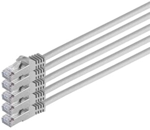 Kabelbude.eu Netzwerkkabel Patchkabel Ethernet LAN Kabel CAT 7 S/FTP PIMF Halogenfrei RJ45 2m