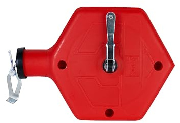 M-D Building Products 00760 ABS Tuff Line™ Contractor Chalk Reel, Durable and Reliable Chalk Line for Precision Marking, Ideal for Construction & Carpentry Projects (0.06 in. x 100 ft, Red)