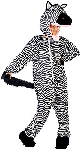 infactory Fastnachtskostüme: Halloween- & Faschings-Kostüm Zebra (Ganzkörper-Fasching-Kostüm, lustiges, Kleid)