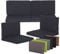 Beo Lounge Kissen Monaco Set | Made in EU | 8 Polster Gartenmöbel wasserabweisend | Auflagen für Rattanmöbel mit Reißverschluss | Passend für Allibert Lounge-Möbel | Sitzauflagen in Dunkel-Grau