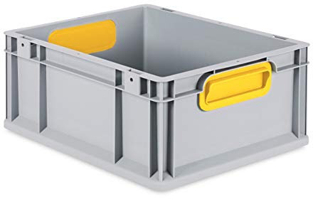aidB Eurobox Color, Griffe geschlossen, 400x300x170mm, 1 St, gelb
