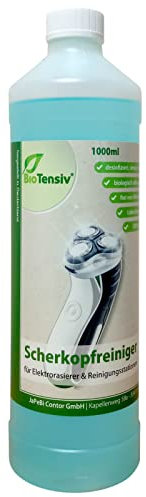 BioTensiv 1L Scherkopfreiniger Nachfüllflüssigkeit für Braun Reinigungs-Kartuschen CCR Series 3 5 7 9