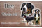 hier wache ich hund Grosser Schweizer Sennenhund 20/12,5 cm