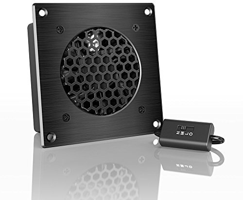 AC Infinity AIRPLATE S1, Quiet Cooling Fan System with Speed Control, for Home Theater AV Cabinet Cooling