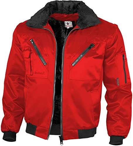 Qualitex - Pilotenjacke 4 in 1, Rot, 4XL