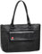 Rivacase Tasche UtoteBag für Laptops bis 15,6 Zoll - Elegante Schultertasche Umhängetasche Tote Bag für Damen aus hochwertigen PU-Leder und viel Stauraum/Schwarz
