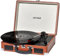 Giradischi Denver VPL-120BROWN design valigia. Altoparlanti integrati, uscita phono, compatibile con vinile 331/3, 45 e 78 RPM